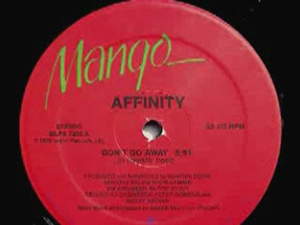 80's Boogie - Affinity - Don't Go Away 1983