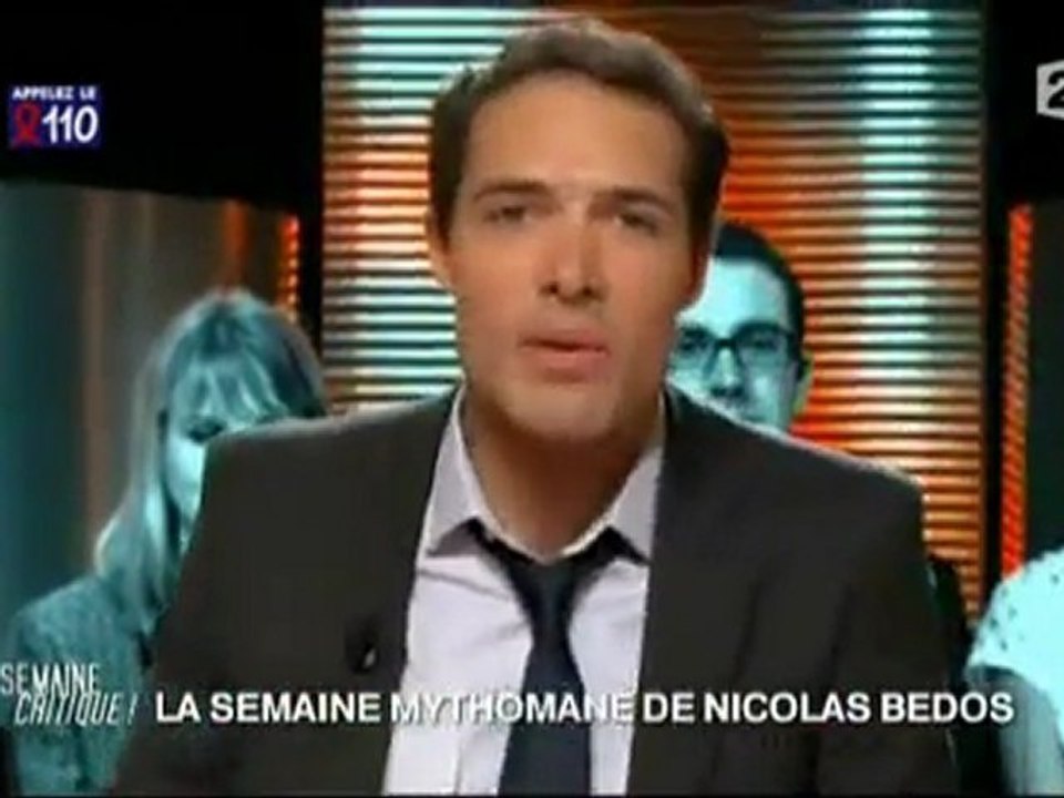 Dailymotion - Nicolas Bedos - Sa semaine mythomane 1er Avril 2011 ( Mélenchon, Duhamel ) - une vidéo Comédie et Humour