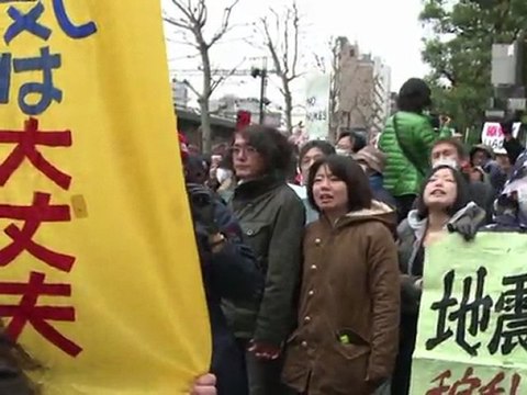 Tokio: manifestación antinuclear frente a la sede de TEPCO