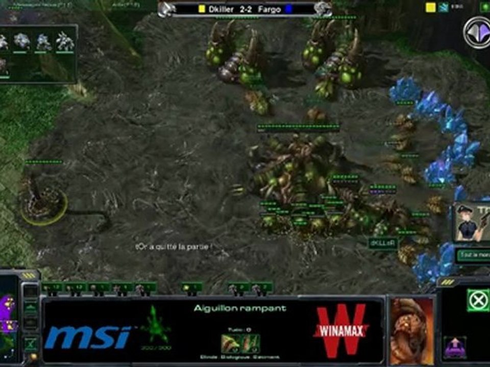 Match SC2 : Killer (Z) Vs Fargo (T) #4