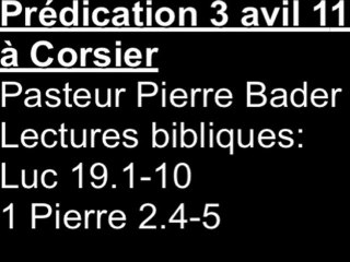 prédication 3 avil 11, Corsier
