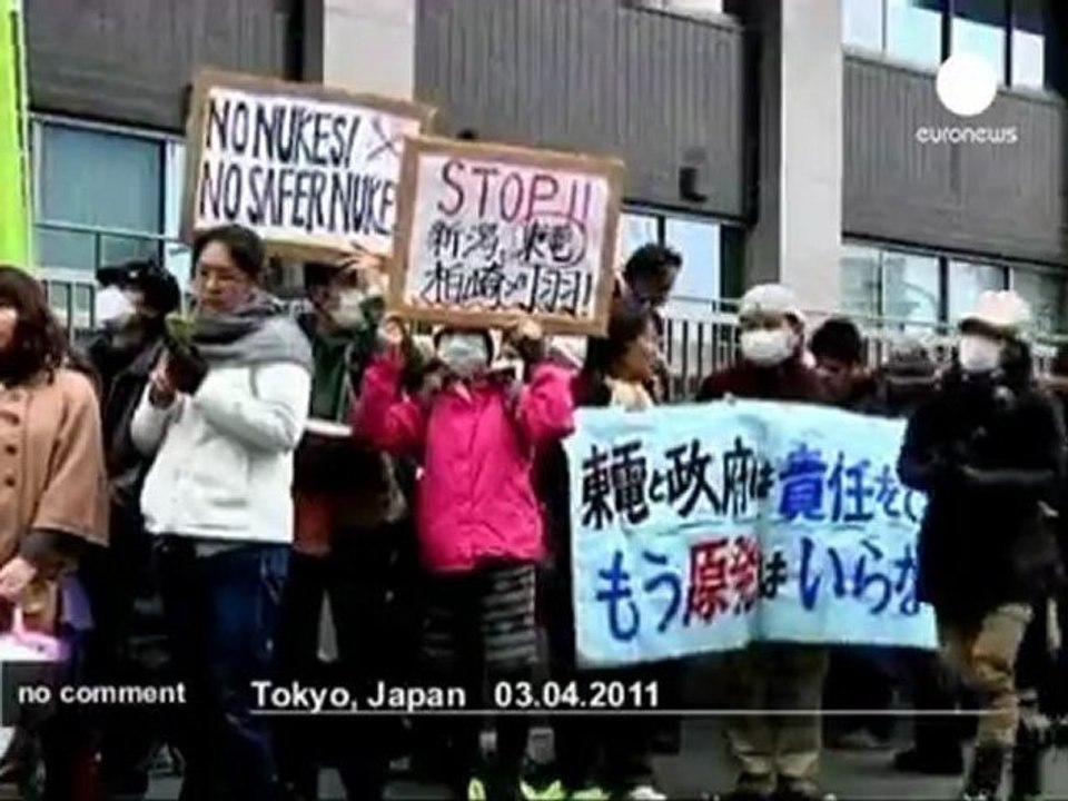 Japon : manifestation anti-nucléaire... - no comment
