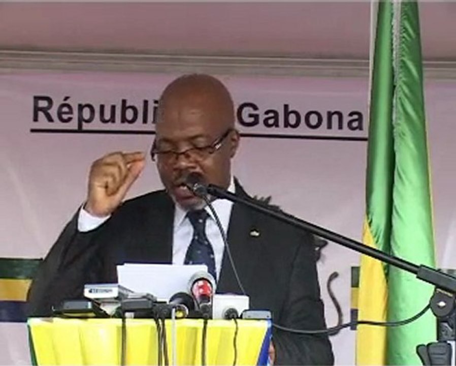 Prestation de serment André Mba Obame - Gabao Res Publica