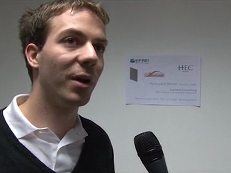 Interview de Romuald Morel [Promo Efrei 2008]. Paroles d'ingénieurs