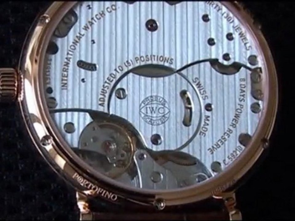 IWC Portofino Remontage Manuel 8 jours
