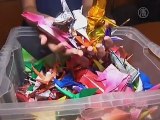U.S. School Girls Create 1,000 Origami Cranes For Japan