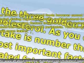 High and Low Cholesterol Foods Compared