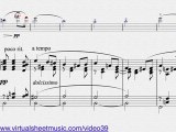 Edward Elgar's, Salut d' Amour, violin and piano sheet music - Video Score