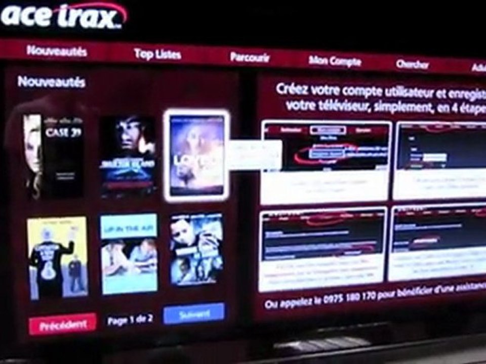 Démonstration des services Viera Cast de Panasonic