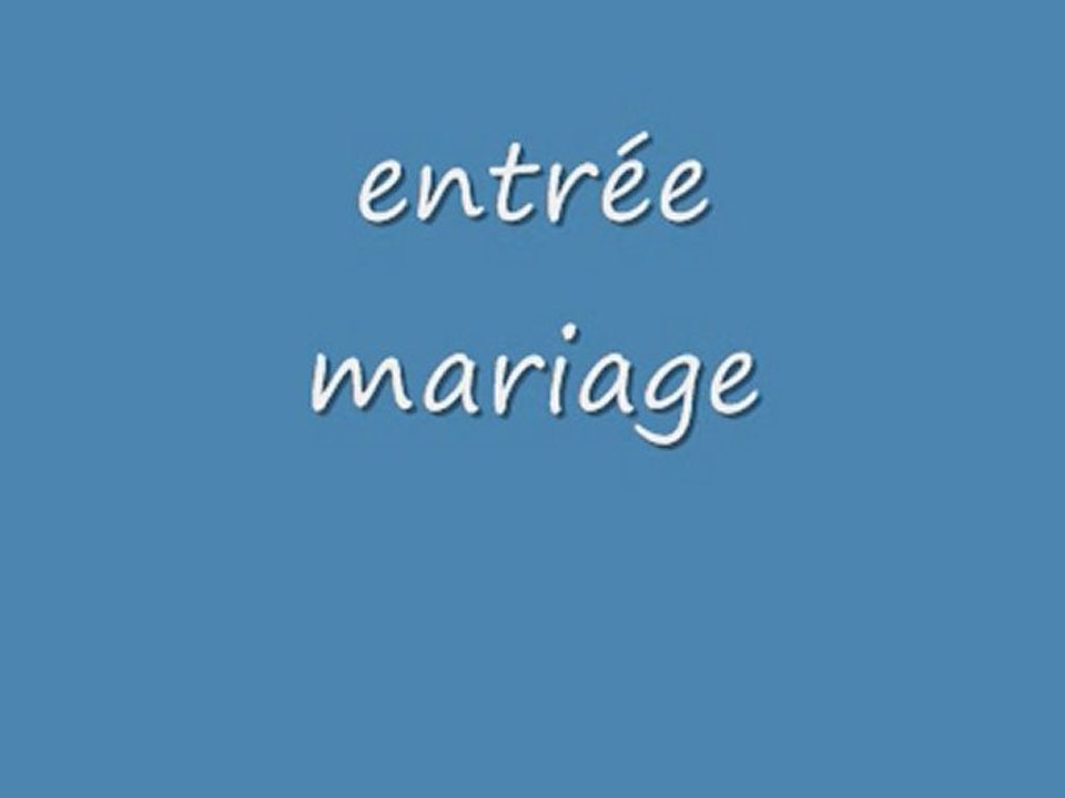 mariage video