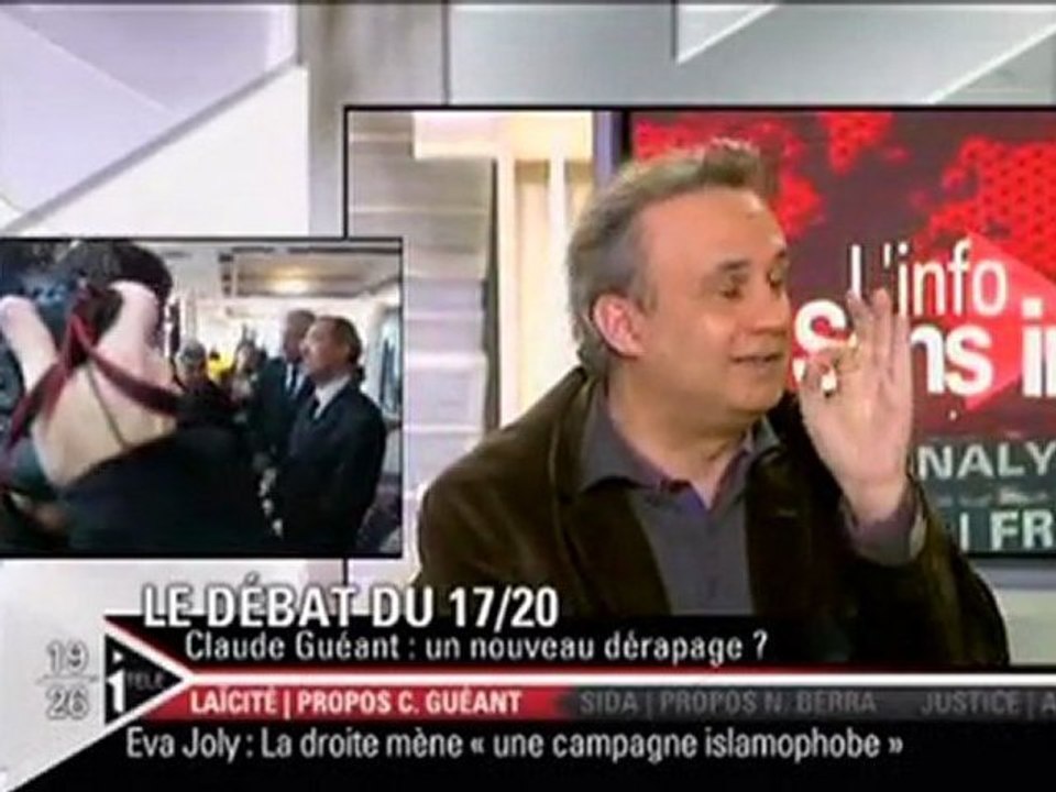 Bruno Roger-Petit réplique à Claude Guéant (iTELE, 4 avril 2011)