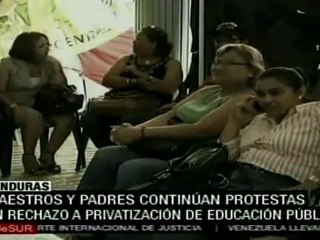 Seguirán protestas por educación en Honduras