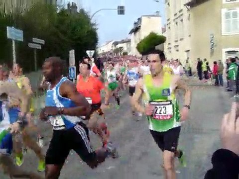 Début course juniors et vétérans France 10 km Vittel 2011