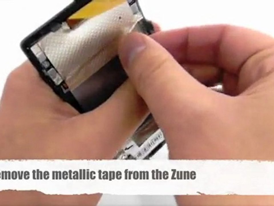 How to install a Zune 80 Front Panel and Glass