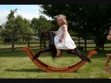 girl on small rocking horse from The Rocking Horse Shop