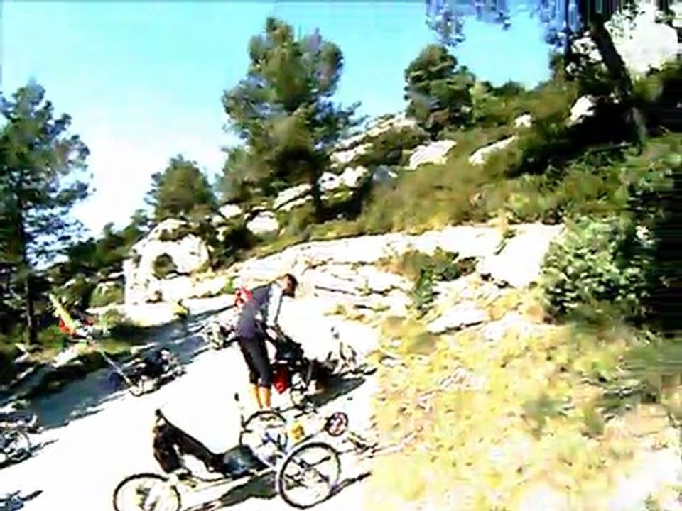 randonnée vélo couché Abbaye de Sainte Croix 2 et 3 avril 2011