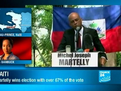Elections - Singer Martelly wins presidential run-off vote