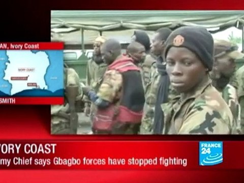 Ivory Coast - Army Chief says Gbagbo Forces have stopped fighting