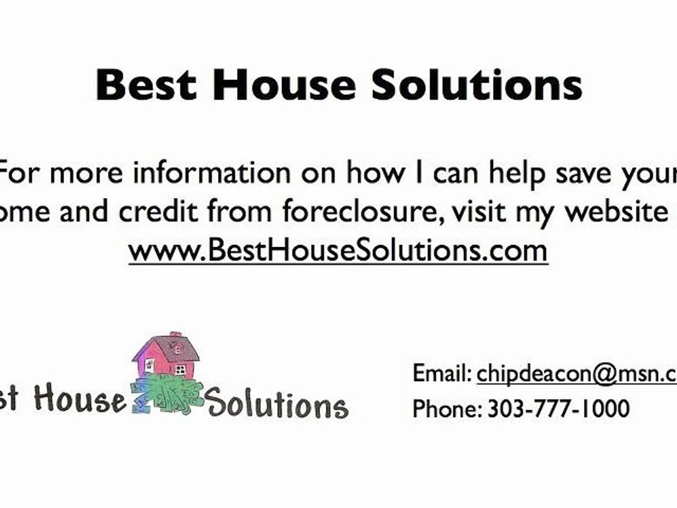 Stop foreclosure in Denver Colorado