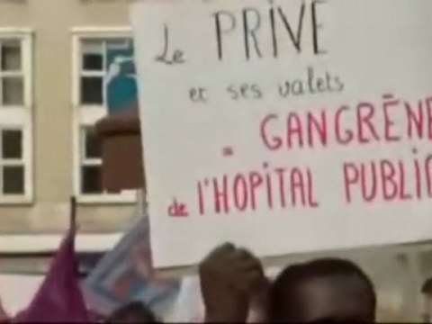 Manifestation régionale pour défendre le service public de santé (Amiens 2 avril 2011)