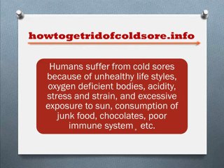 How to Get Rid of Cold Sores Tips - Episode 1