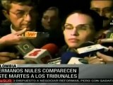 Empresarios Nules comparecen ante la justicia colombiana