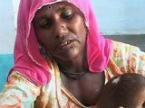 women giving milk to the cow by breathing