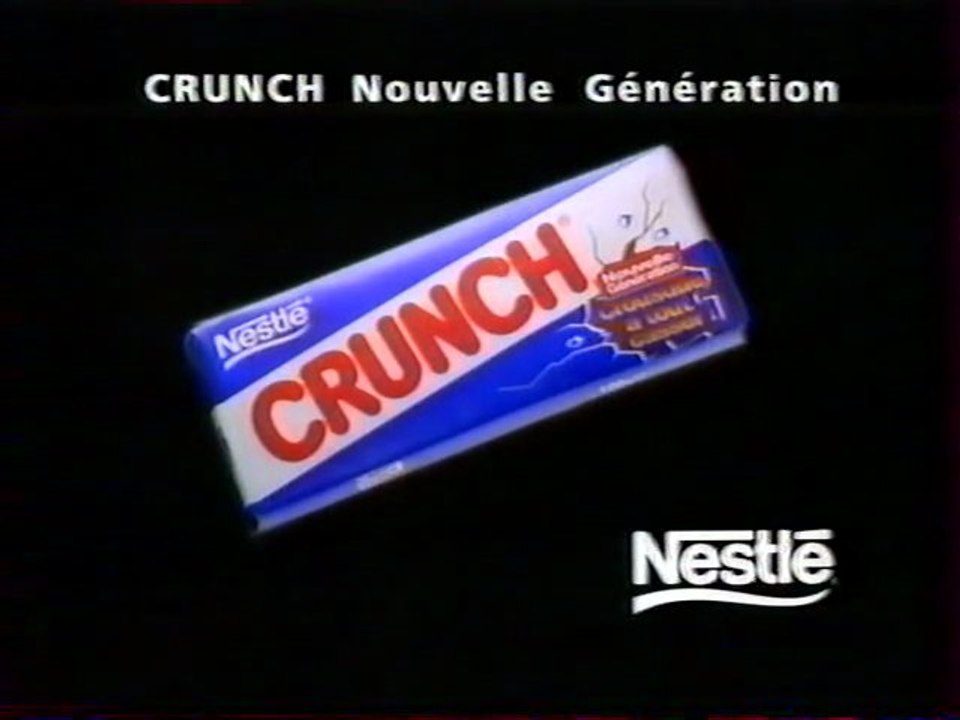 Publicité Chocolat CRUNCH Nestlé 1996