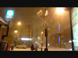 Première tempête de neige à Montréal (1ère semaine de février)