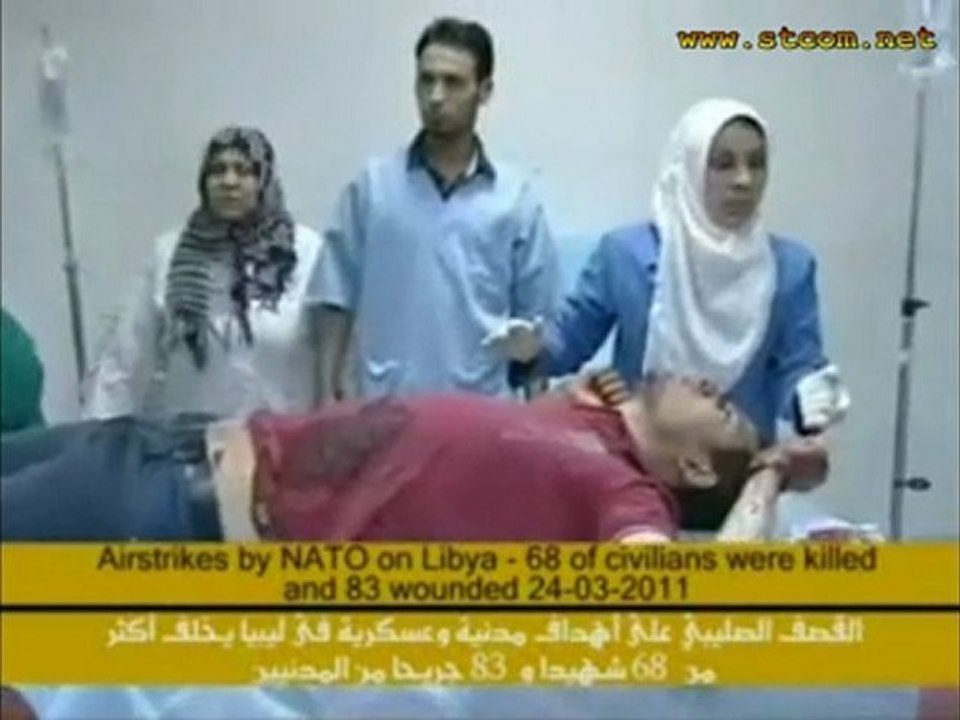 Libye : Victimes civiles-Tripoli- Bombardement par l'OTAN le 24 mars 2011