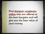 Tips on Finding Designer Sunglasses Online