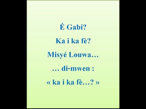 BAL ANBABWA (Gwoka pou timoun, vidéwo Paskal JARVIS, Mèkrédi 06 04 11)