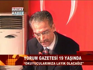 hatay yorum gazetesi 10 yaşında