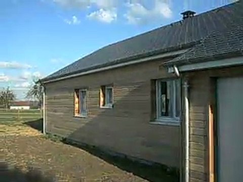 Maison bois. Vidéo d'une maison en bois. Maison bois construite en Normandie.