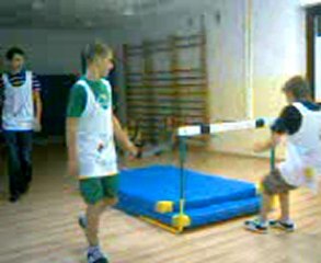 Idiots are juping and breaking the hurdle.