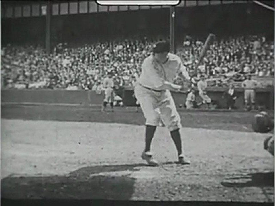 Ol' school baseball swing