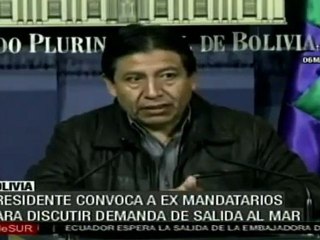 Morales consultará a ex presidentes por salida al mar