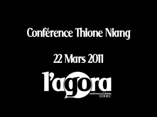 L'Agora reçoit Thione Niang