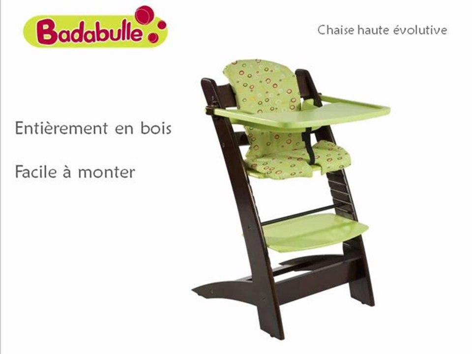 Chaise Haute Evolutive by Badabulle - Vidéo Dailymotion