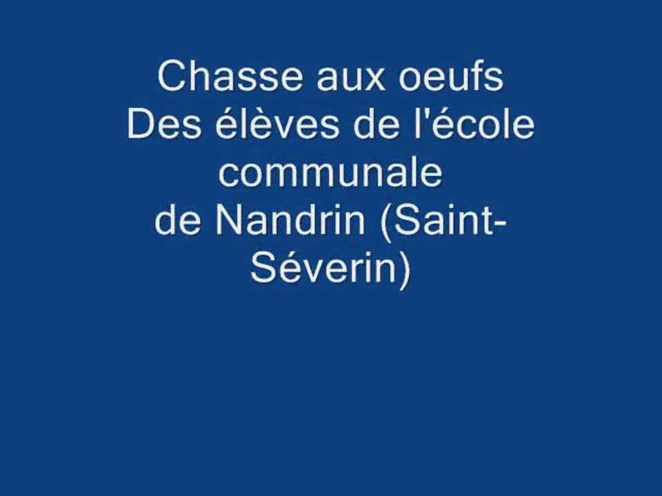 Chasse aux oeufs Villers le Temple