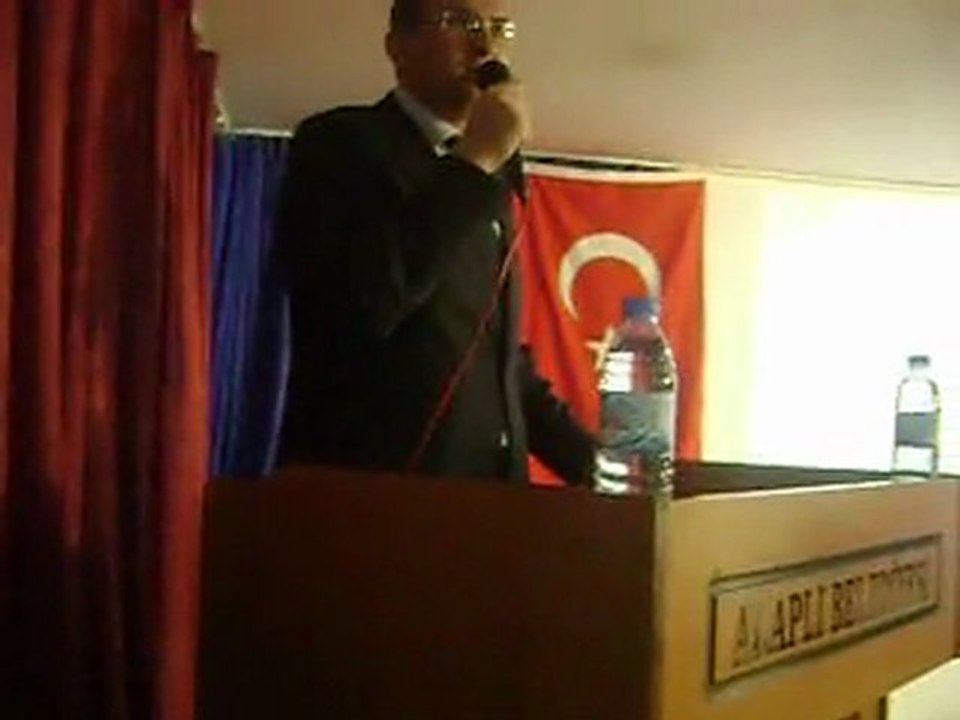 .çevre koruma derneği toplantısı. KAYMAKAM BEYİN KONUŞMASI.