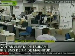 Levantan alerta de tsunami en Japón