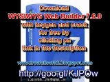 WYSIWYG Web Builder 7.6.0 free full download with serial key (keygen) and crack