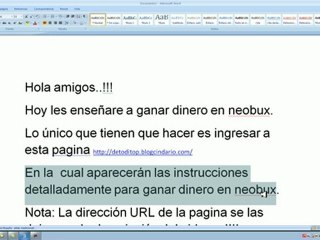como crearse y ganar dinero en neobux..???