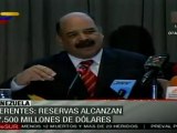 Reservas de Venezuela alcanzan los 27,500 mdd