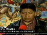 Sindicatos bolivianos reclaman mayor aumento salarial.