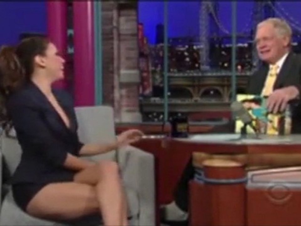 eva longoria flashes david letterman