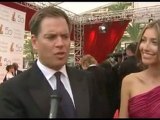 Michael Weatherly at the 2010 Monte Carlo TV Festival Closing Ceremonies with Bojana