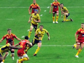 PREPARATION QUART DE FINALE USAP/TOULON A BARCELONE