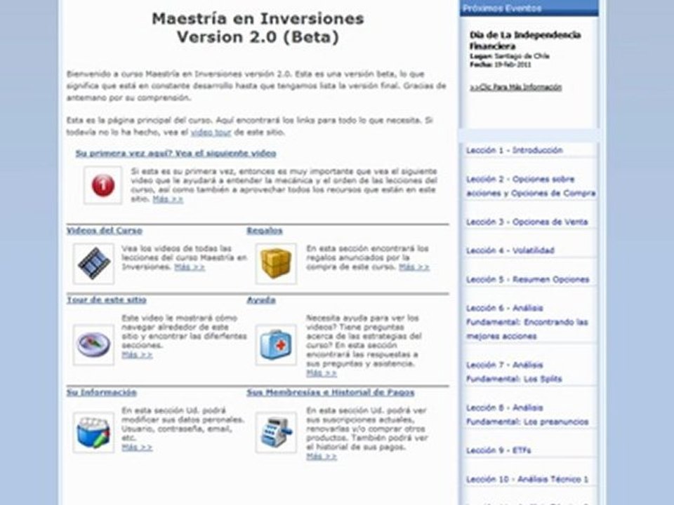 Evaluación Curso de bolsa Jose España Parte 1